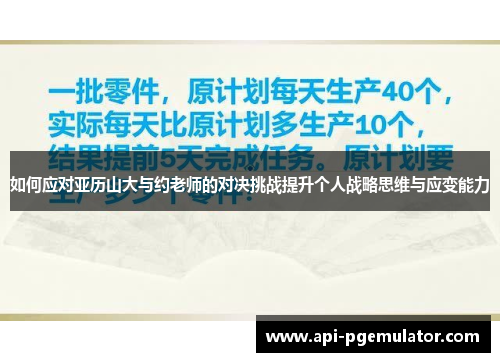 如何应对亚历山大与约老师的对决挑战提升个人战略思维与应变能力